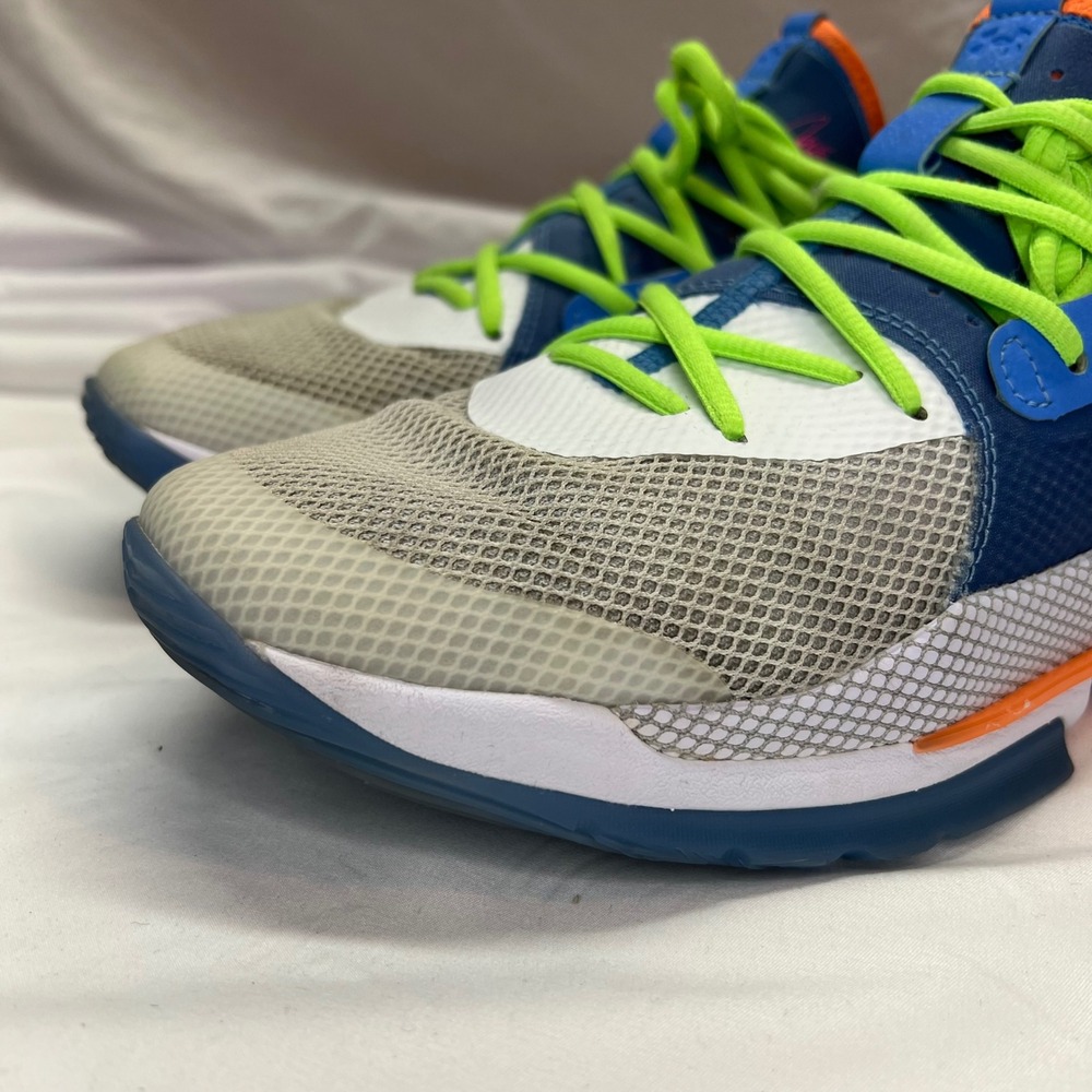 Under Armour Curry 7 Super‎ Soaker Lime Blue Mens 10.5 3021258-404 Basketball - Picture 14 of 15